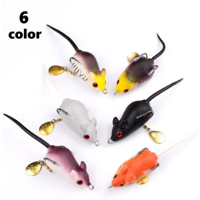 楽天市場】ネズミ マウス ルアー 5色セット ブラックバス ナマズ