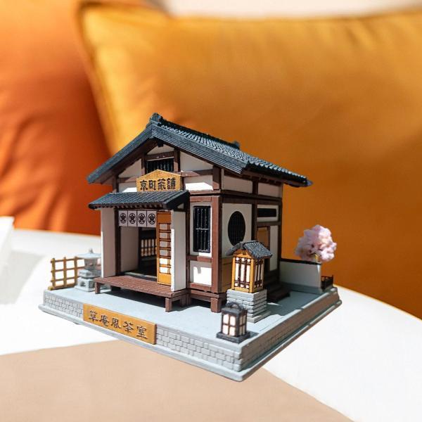 DIYミニチュアティールームキット、1:64ドールハウスビルディング、活動写真映画化用かざり付ける、ちびっ子と成年者向けの和風ミニチュアシーンモデル