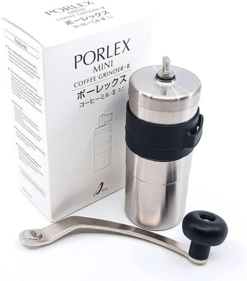 【エントリーでP＋7倍｜6/4 20時～6/11 1:59】ポーレックス 珈琲粉砕機2 ミニ PORLEX 手動 手挽き 珈琲粉砕機 珈琲豆 挽く 機械類 珈琲豆挽き 珈琲豆挽き機 珈琲 手動粉砕機 持ちはこび パウダーコンパクト アウトドア 本格ドリップ 珈琲装置 差し上げ物 差し上げ物 生まれ落ちる日