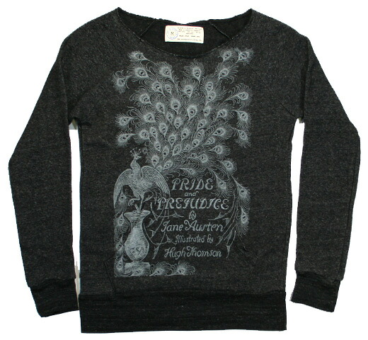 [Out of Print] Jane Austen / Pride and Prejudice Fleece (Black Heather) (Womens)