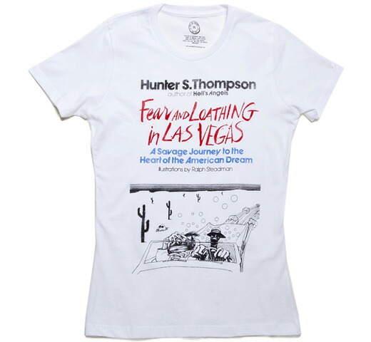 楽天市場 Out Of Print Hunter S Thompson Fear And Loathing In Las Vegas Tee White Womens Lury