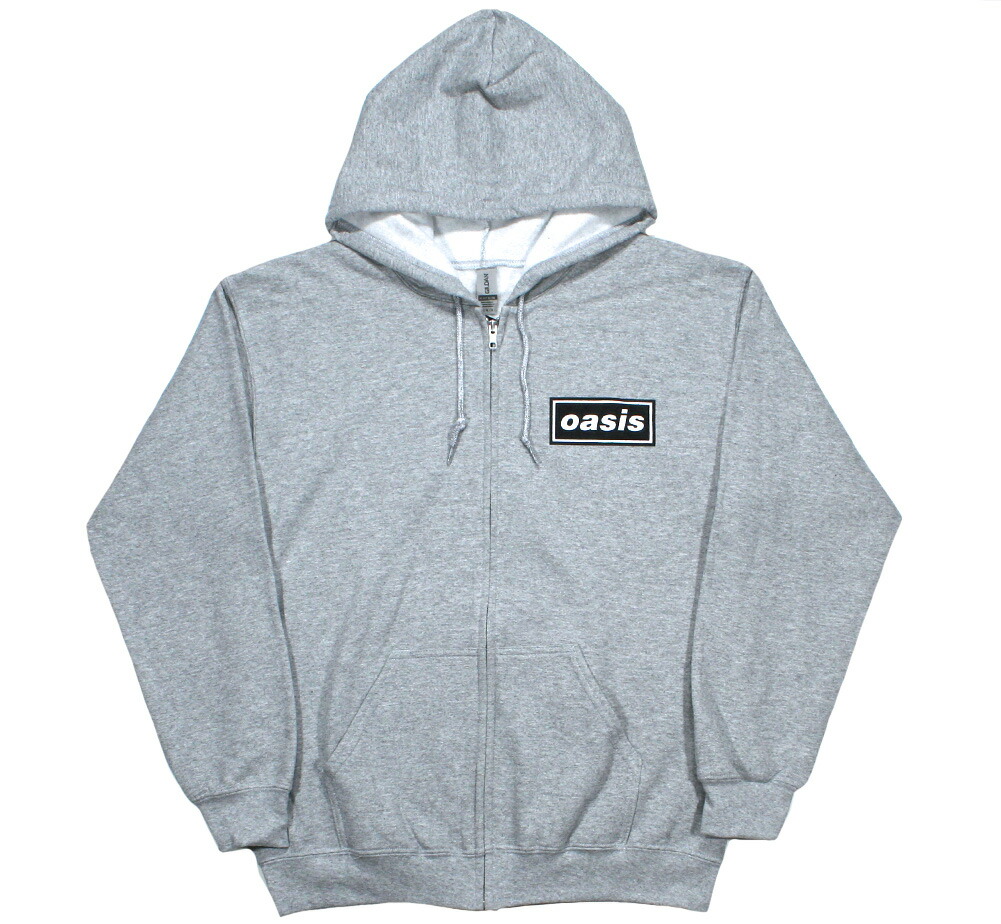 Oasis / Definitely Maybe Zipped Hoodie 2 (Heather Grey) - オアシス ジップアップ パーカ｜Rudy ＆ Co. 店 11,388円