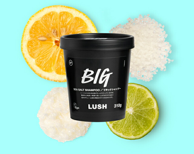 LUSH ビッグ BIG シャンプー クレンジング ノンシリコン ヴィーガン プレゼント向け ハリ コシ ボリューム シーソルト 塩 ...