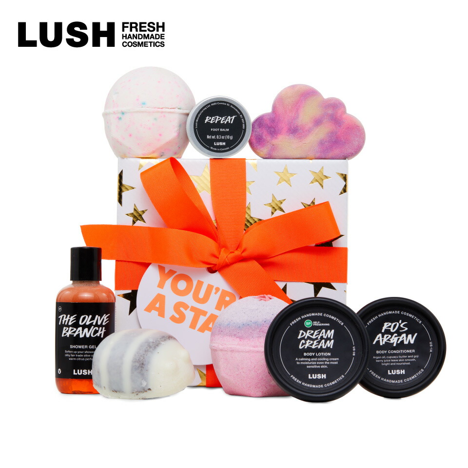 LUSH ユーアー スター ギフト バスボム 入浴剤 泡風呂 ボディケア フットケア 誕生日 プレゼント ハンドメイド 自然派 コスメ コフレ セット ラッシュ 公式