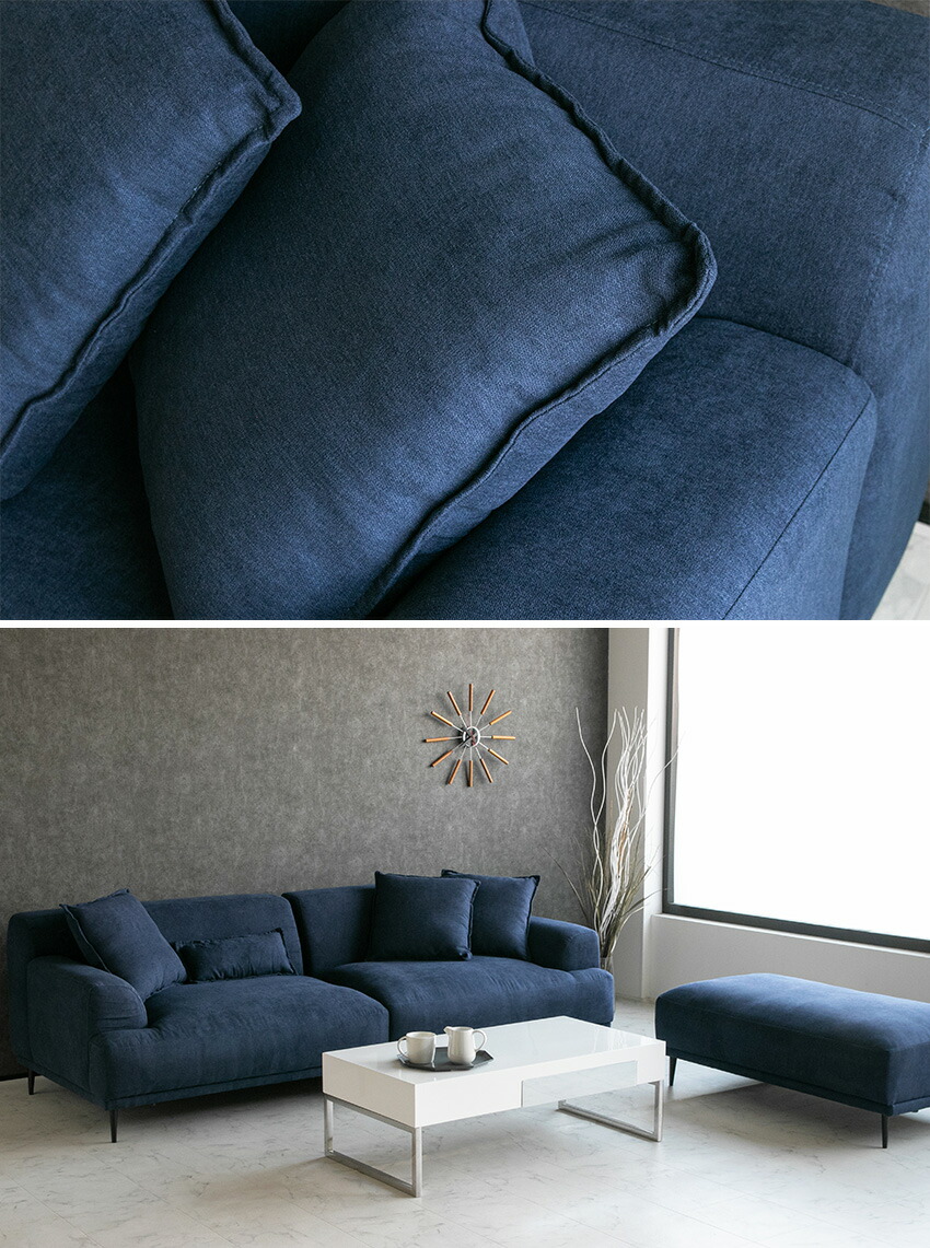 送料無料】 カウチソファ l字 ファブリック ソファ ローバック カウチ