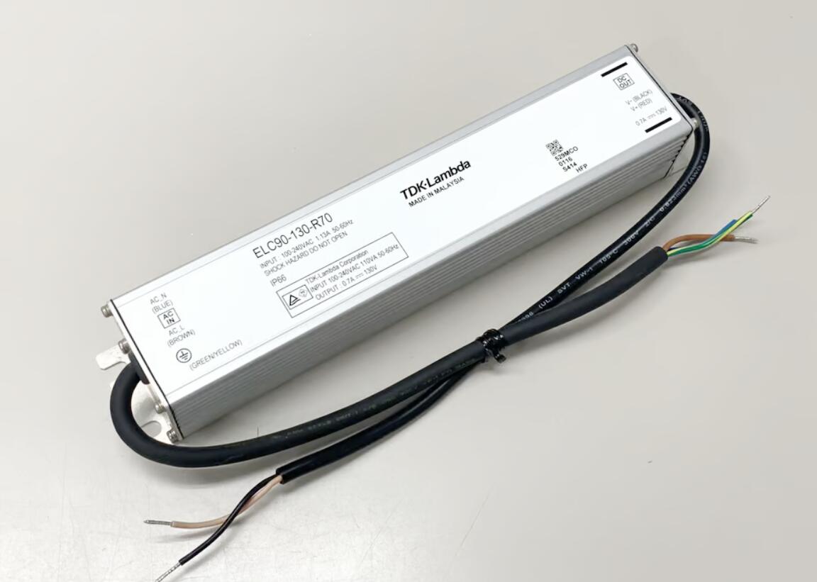 ACDC電源 定電流 90W700mA ELC90-130-R70 TDKラムダ PSE IP66 CISPR対応