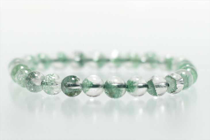 楽天市場】エメラルド グリーンファントムクオーツ 約6-6.5mm