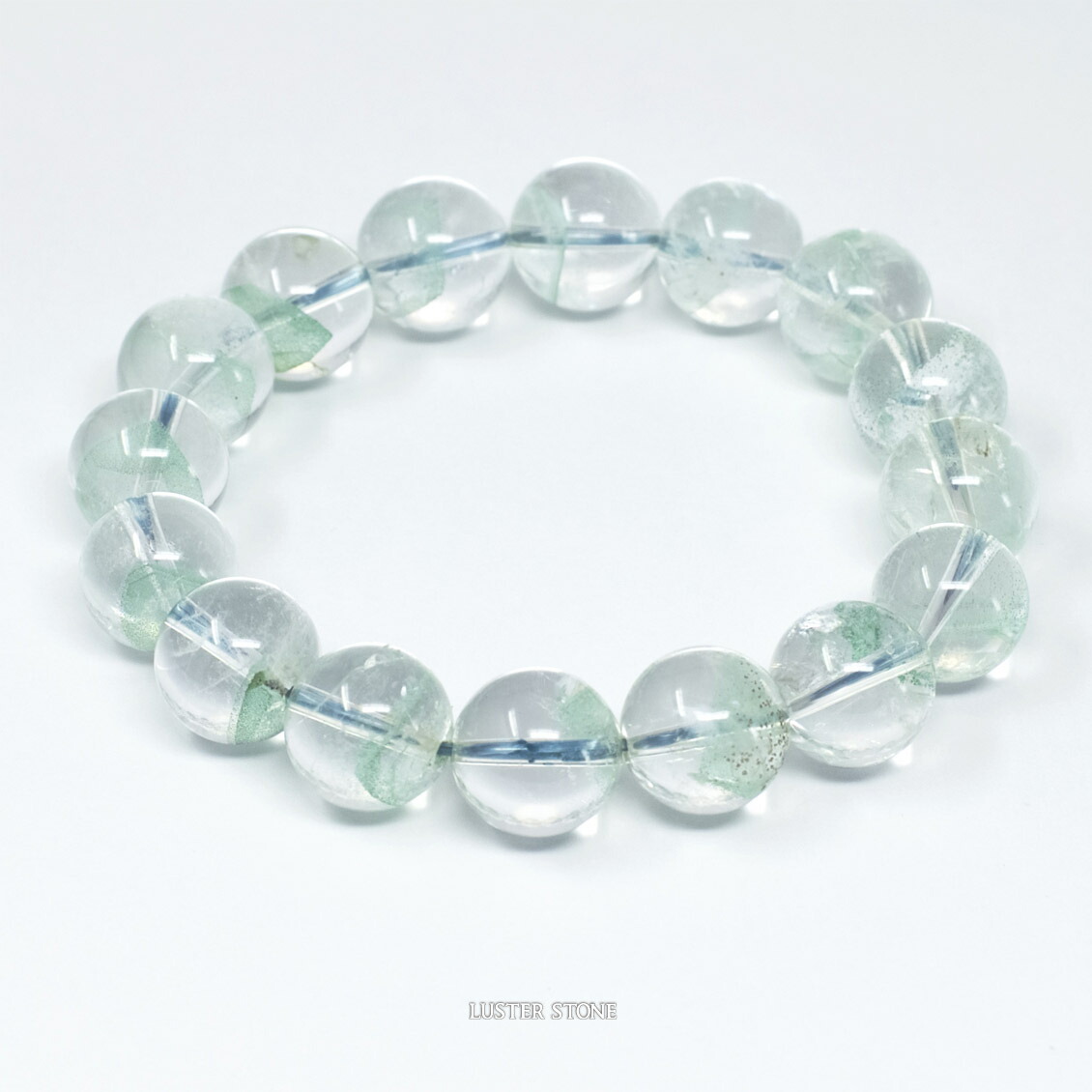 楽天市場】エメラルド グリーンファントムクオーツ 約6-6.5mm