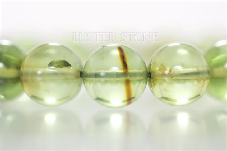 パワーストーン 天然石 ブレスレット グリーンアンバー（琥珀） 12mm プレゼント 開運 ギフト レディース