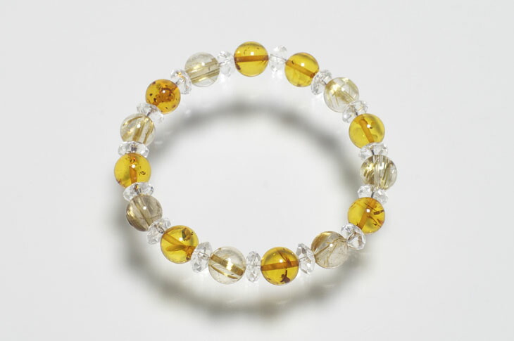 Jewel　バルティックアンバー ブレスレット 12mm エナジーストーン Jewel様専用 バルティックアンバー ブレスレット 12mm エナジー