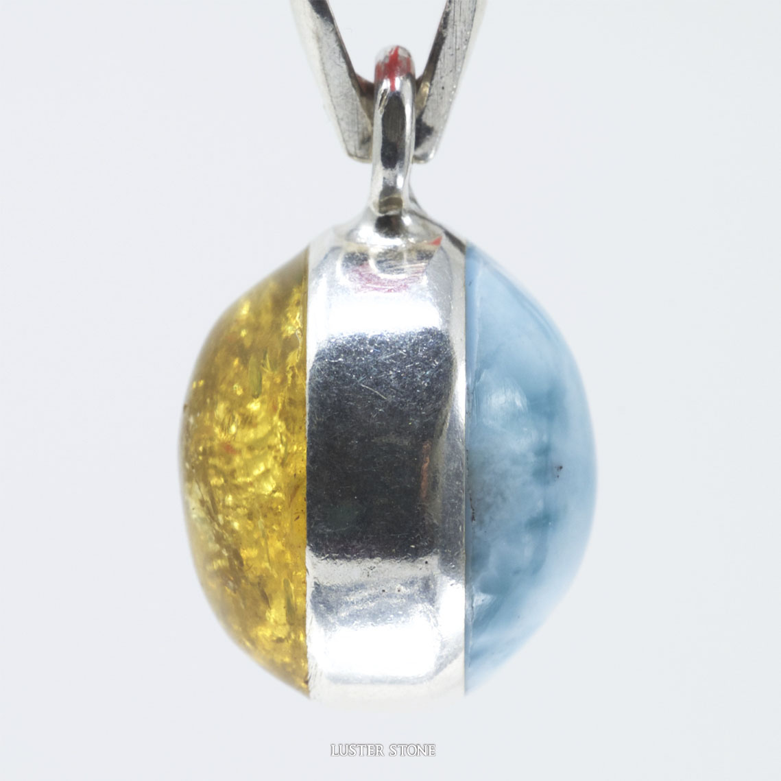 楽天市場】1点もの ラリマー 一粒 ネックレス（ペアシェイプ 通し