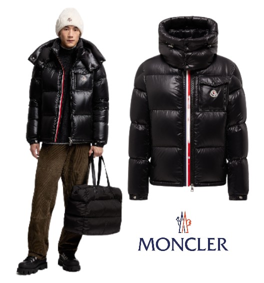 メンズ ダウンジャケット MONCLER モンクレール Montbeliard Hooded Short Down Jacket