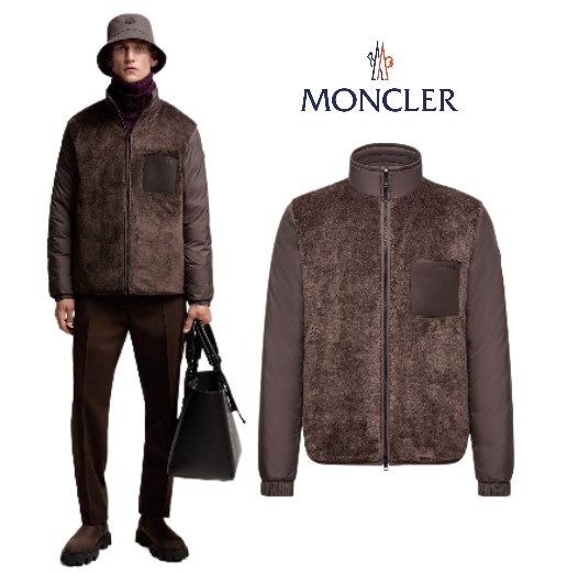 メンズ ダウンジャケット MONCLER モンクレール Livra Reversible Teddy Short Down Jacket