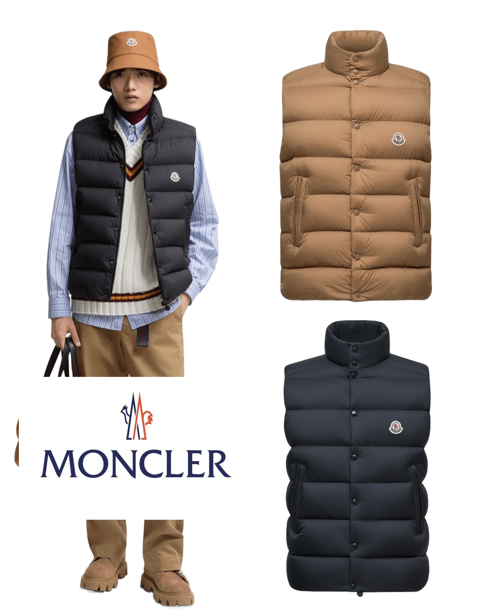 メンズ ダウンジャケット MONCLER モンクレール Tibb Down Gilet