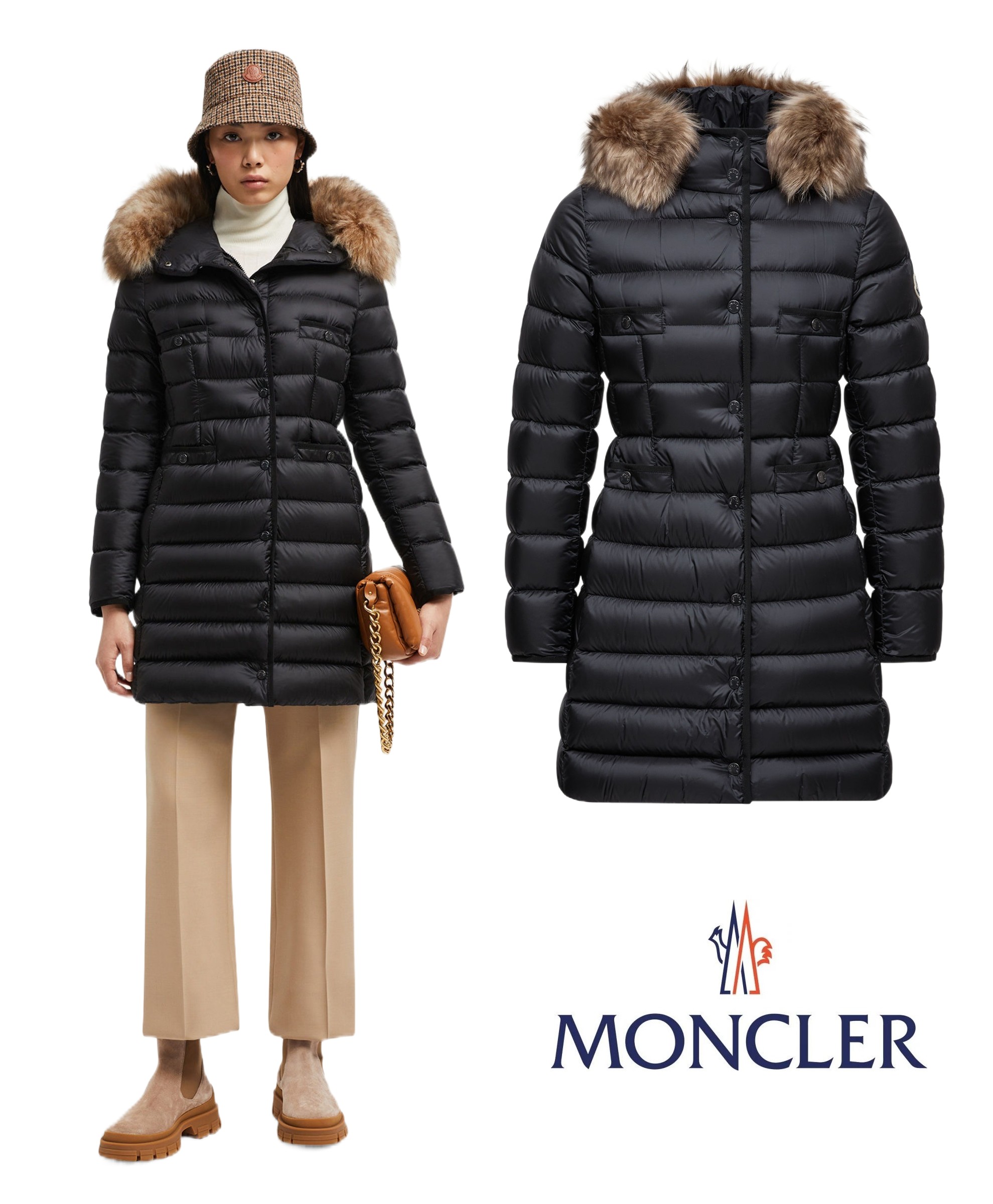 楽天市場】MONCLER モンクレール ダウンジャケット BADYFUR バディ