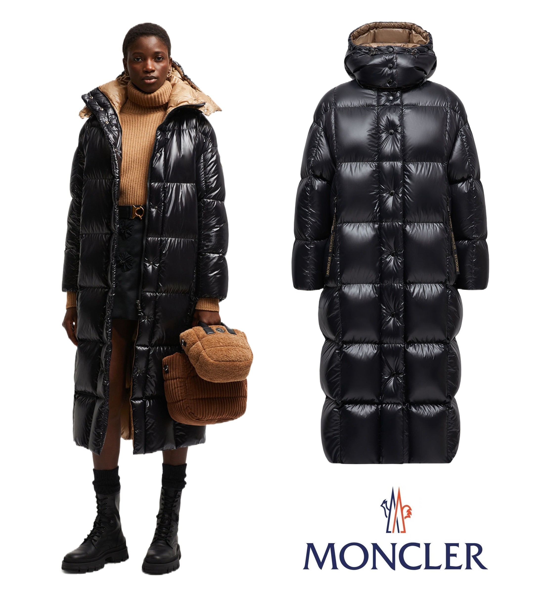 レディース ダウンジャケット MONCLER モンクレール Parnaiba Hooded Long Down Jacket