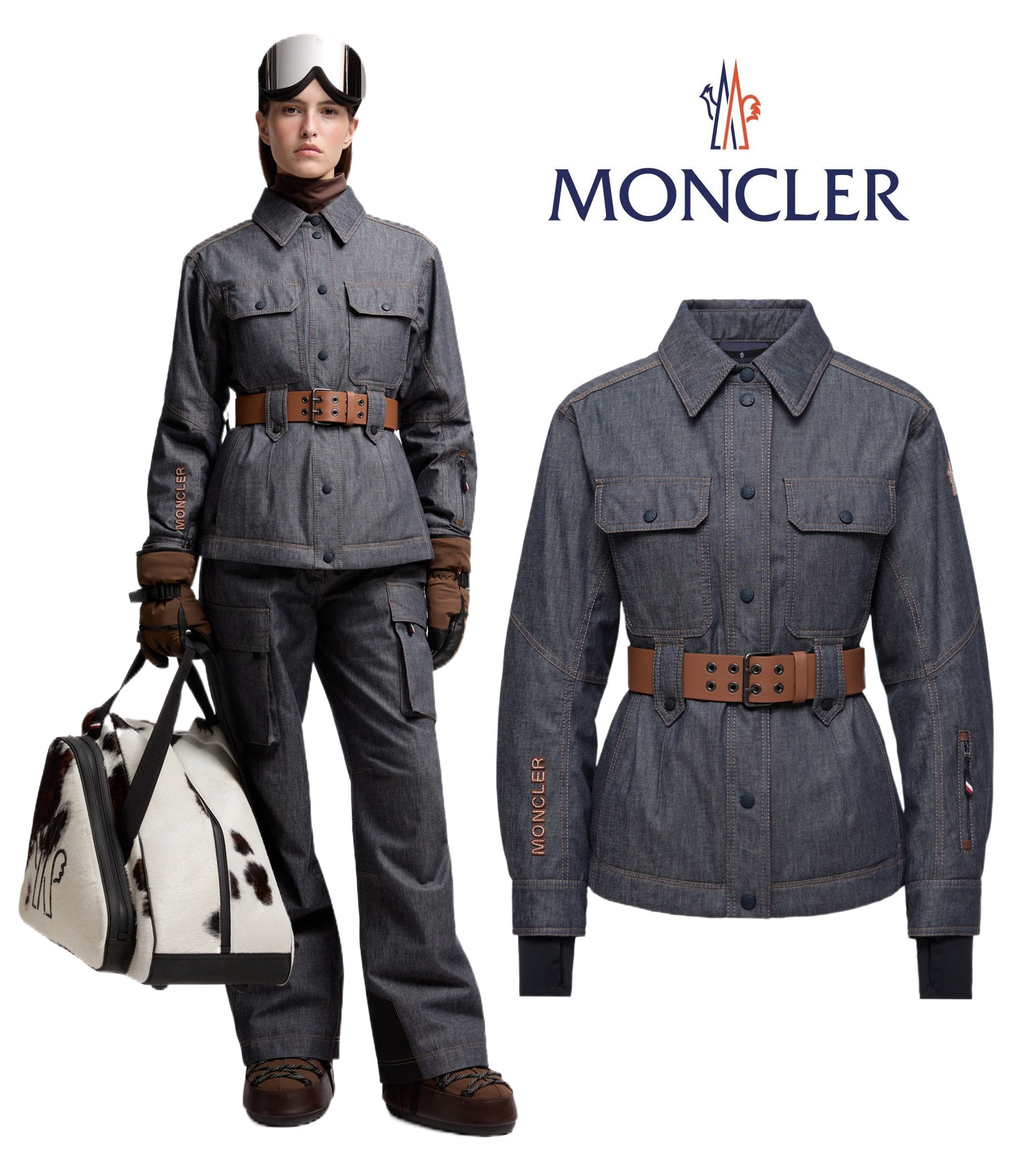 レディース ダウンジャケット MONCLER モンクレール グルノーブル Daintree Hooded Down Ski Jacket