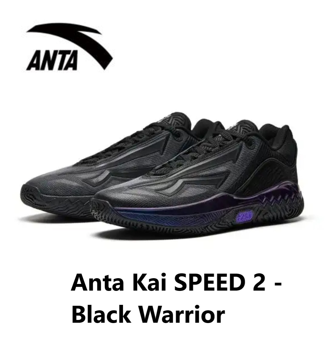 Anta Kai SPEED 2 - Black Warrior アンタ・カイ す早さ2 - ブラック・ウォリアー   LI-Ning リーニン メンズ キッズ バッシュ スニーカー 手かご 流行り インスタ
