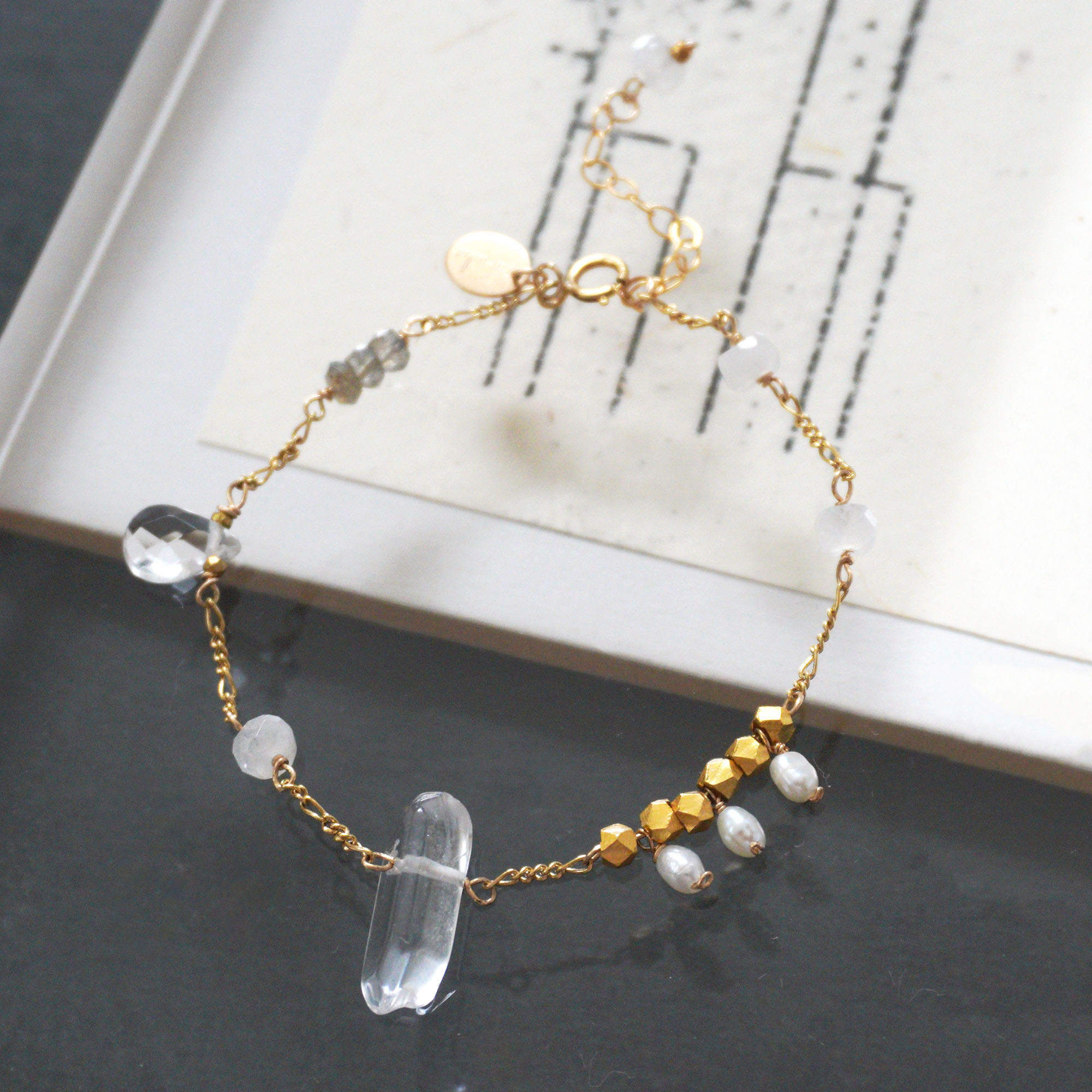 楽天市場】7amulet 14kgf ブルーレースアゲート ブレスレット 天然石