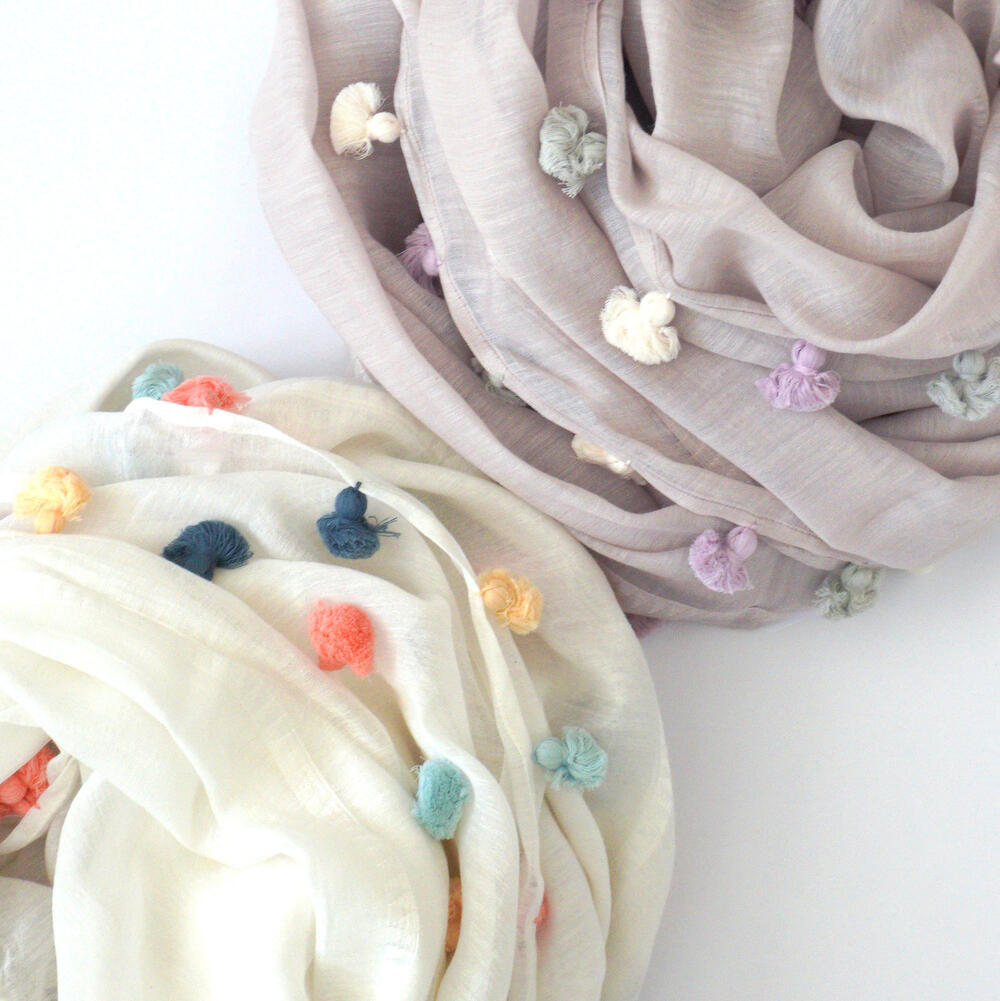 楽天市場】CITRUS シトラス ウール ストール 大判 冬 ポンポン