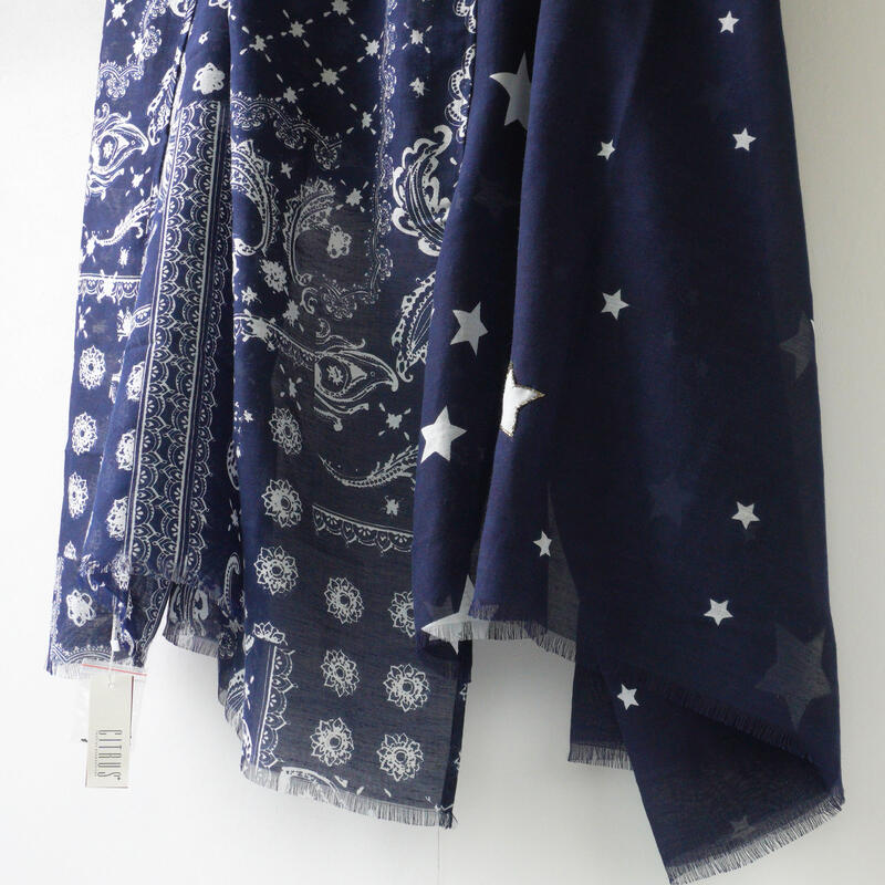 Citrus チェック ストール シトラス（ファッション） CITRUS シトラス ストール ウール