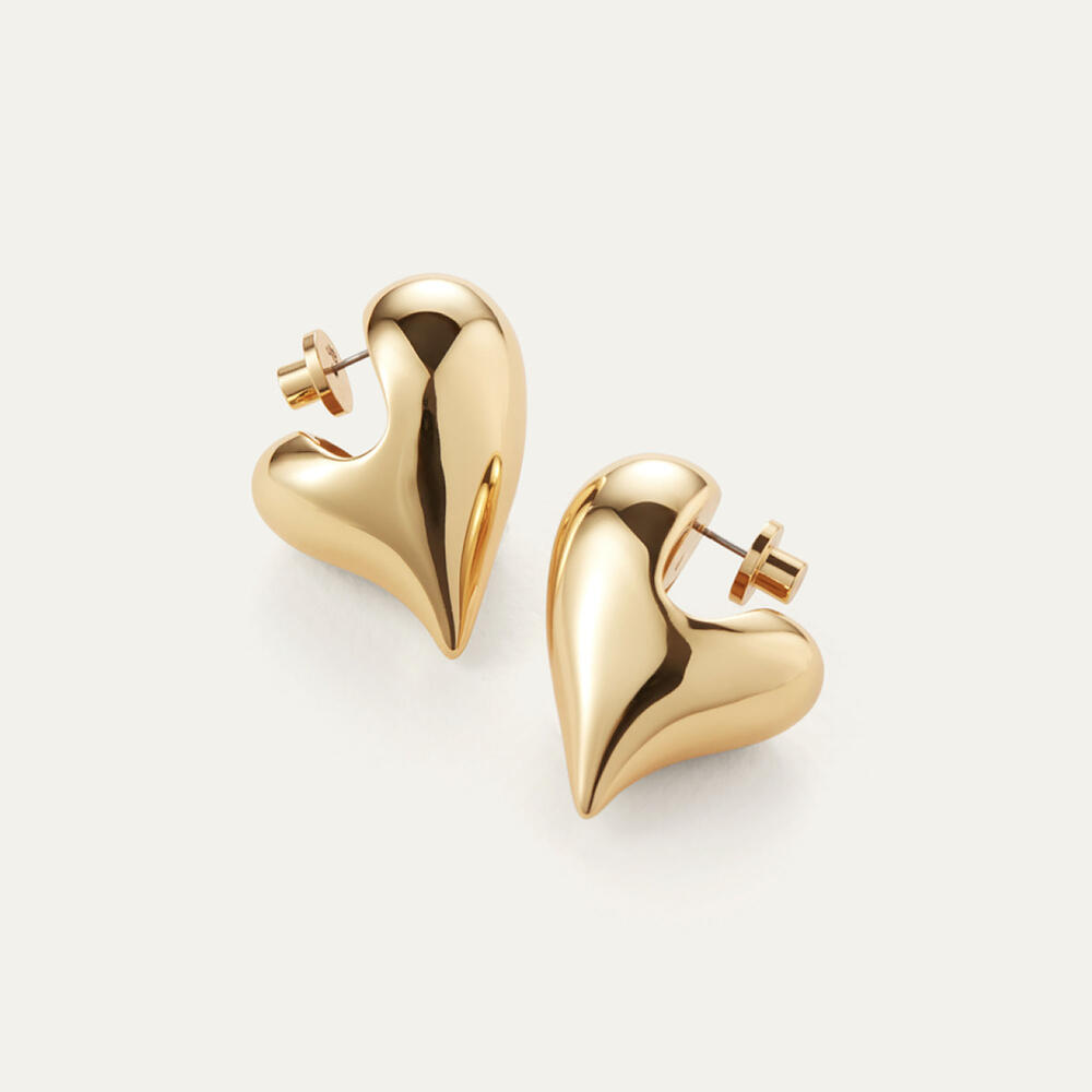 左右で違う エナメル ハートピアス SESHA ローズ×ゴールド 楽天市場】SHASHI Tiny Heart Stud ピアス ゴールド ローズ