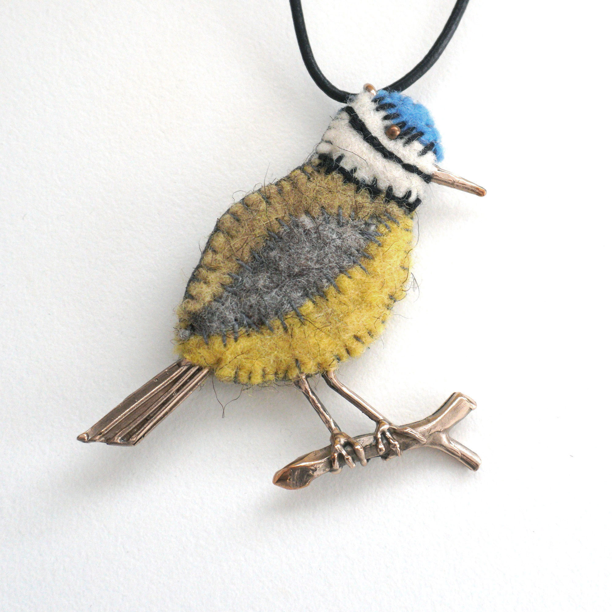 RENARD BIJOUX レナードビジュー BIRD バード 鳥 ネックレス BLUE TIT ブルー イエロー アニマル フランス アクセサリー|ラブリ