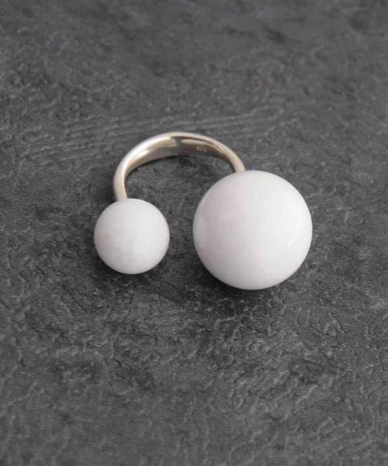 SASKIA DIEZ サスキアディツ シルバー リング SLING RING NO2 DOLOMAITE｜ラブリ