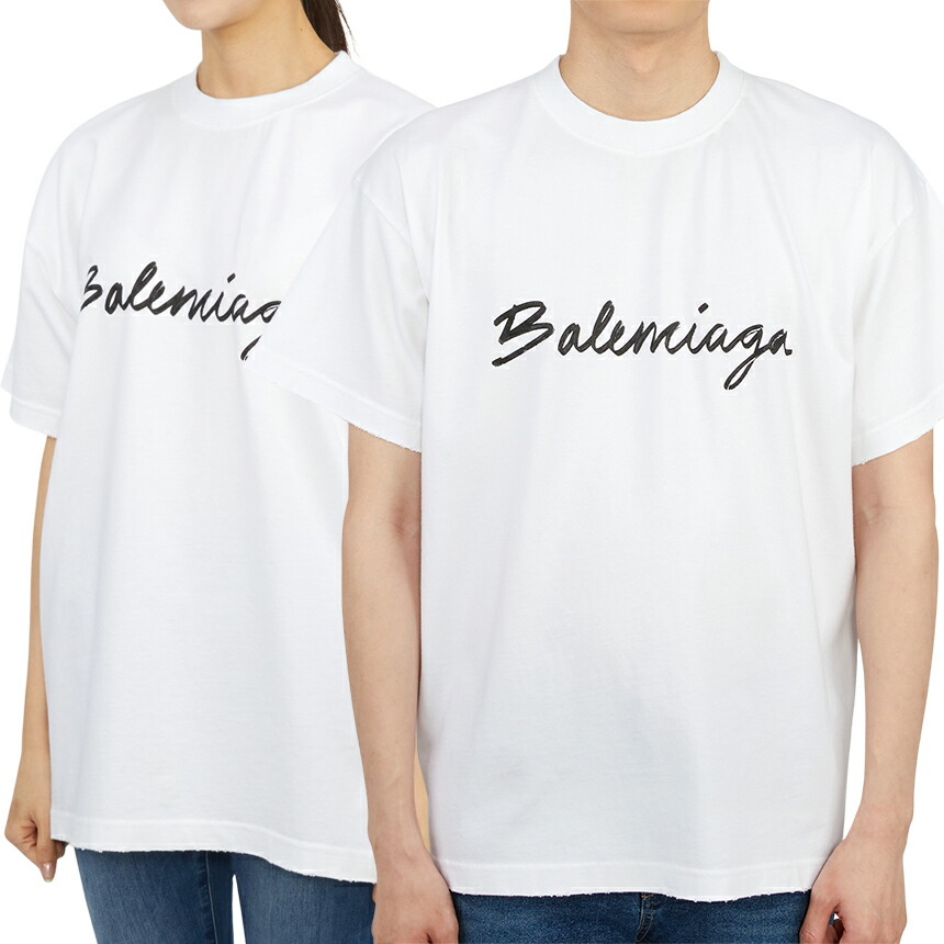 バレンシアガ メンズ 半袖シャツ 612965 TMVB4 9040 BALENCIAGA バレンシアガ 22AW 612965 TMVB4 9040 シグネチャー
