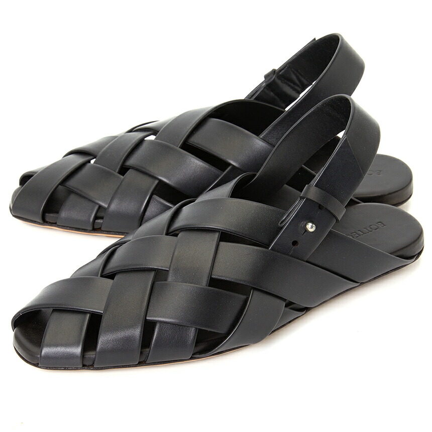 楽天市場】ボッテガヴェネタ BOTTEGA VENETA サンダル ブラック