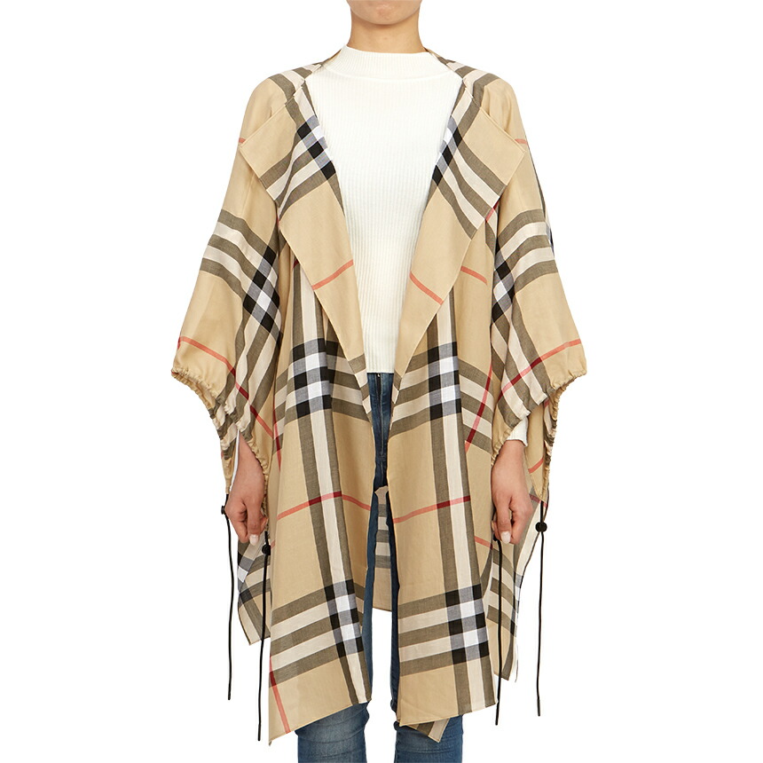 楽天市場】BURBERRY バーバリー ポンチョ ST ICON STRIPE SOLID