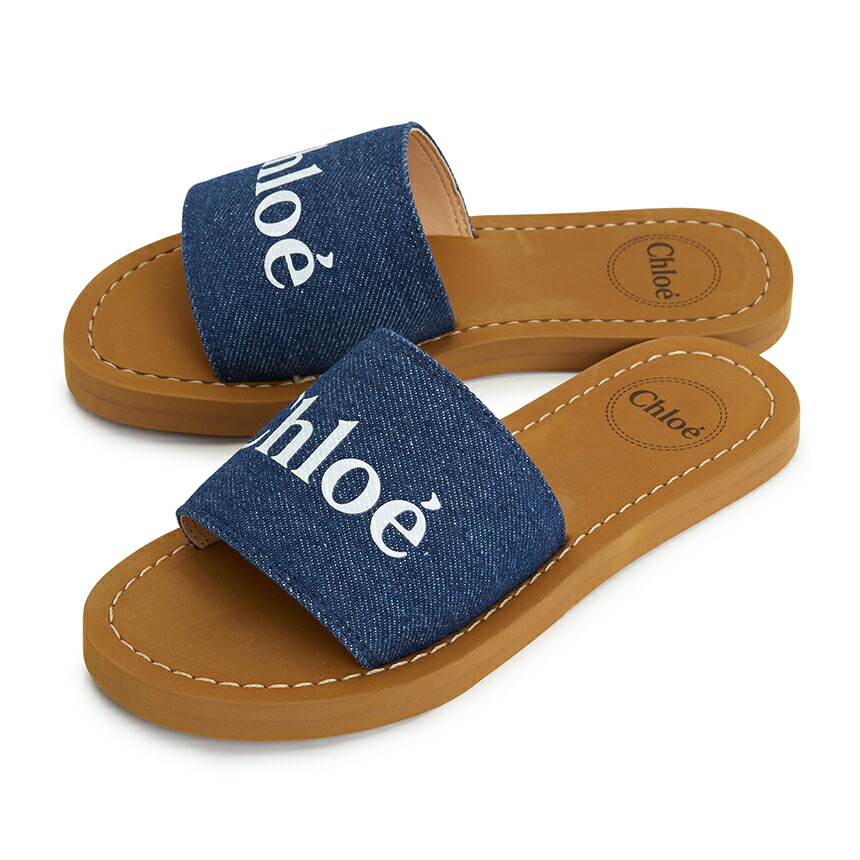 Chloé クロエ キッズ フラットサンダル ブルー サンダル22.5㎝ 楽天市場】CHLOE クロエ キッズ サンダル SLIDES スライド