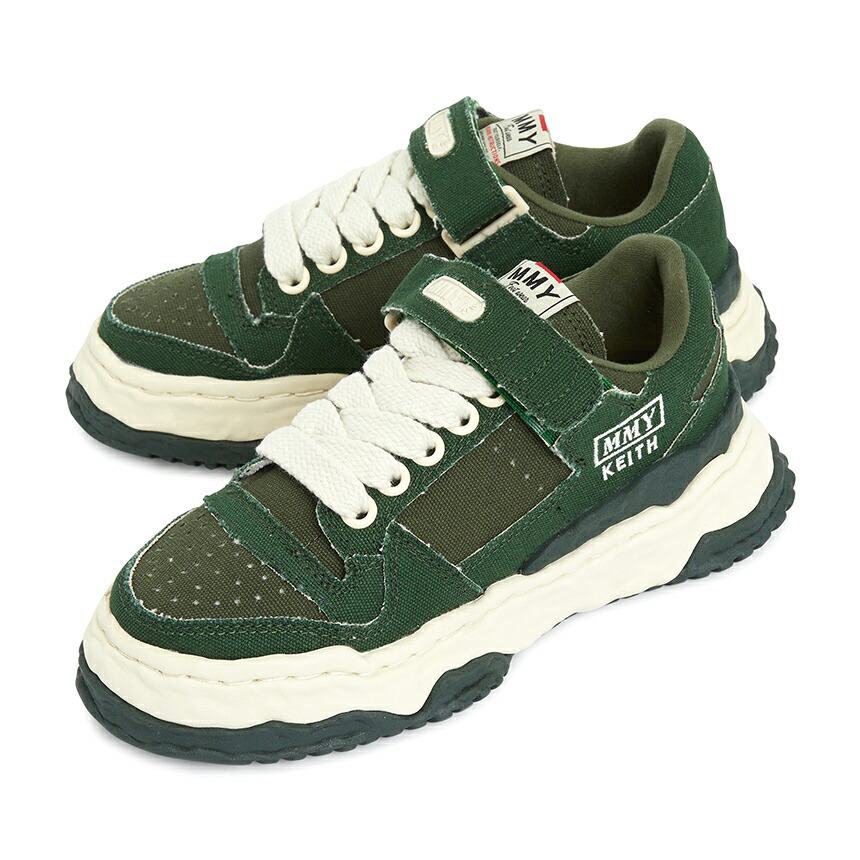 【3%オフクーポン別れ別れ中】 MAISON MIHARA YASUHIRO メゾンミハラヤスヒロ メンズ スニーカー A13FW704 GREEN