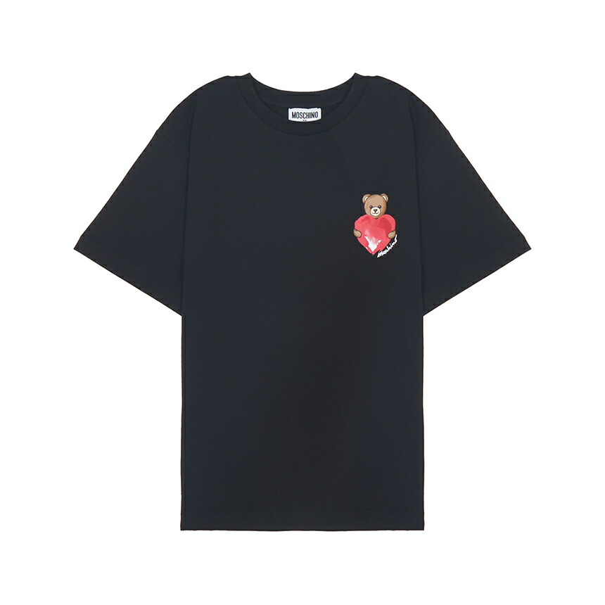 【3%オフクーポン別れ別れ中】 MOSCHINO KIDS モスキーノキッズ もの言う花 半袖ティーシャツ HDM076 LBA00 60100