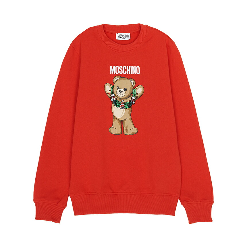 【3%オフクーポン別れ別れ中】 MOSCHINO KIDS モスキーノキッズ もの言う花 長袖プルオーバー HQF08V LCA14 50109