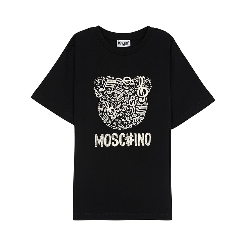 【3%オフクーポン配布中】 MOSCHINO KIDS モスキーノキッズ ベビー 半袖Tシャツ HQM05G LAA10 60100｜LUXBOY店