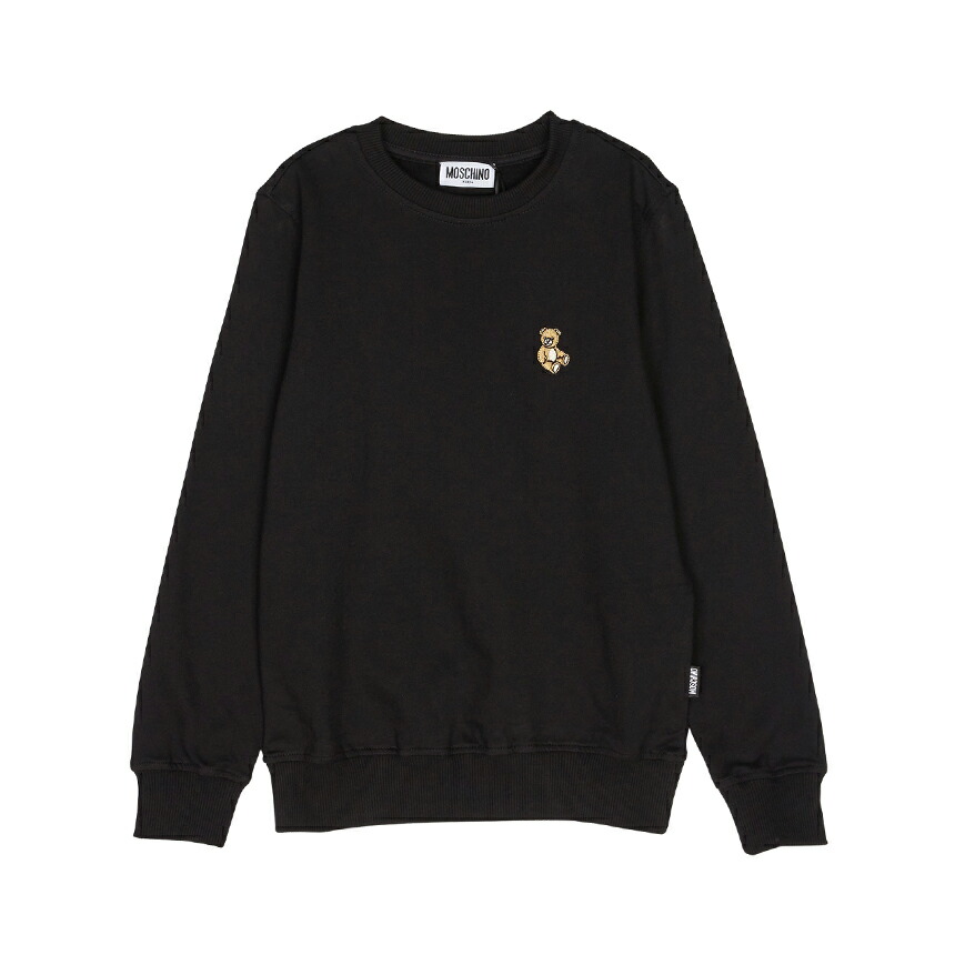 【3%オフクーポン離れ離れ中】 MOSCHINO KIDS モスキーノキッズ もの言う花 長袖プルオーバー HRF08V LCA40 60100