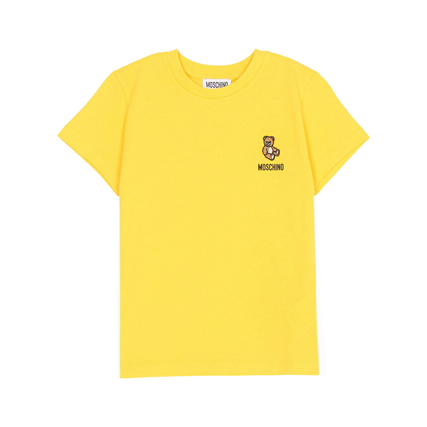 【3%オフクーポン離れ離れ中】 MOSCHINO KIDS モスキーノキッズ もの言う花 半袖プルオーバー HUM05T LAA02 50577
