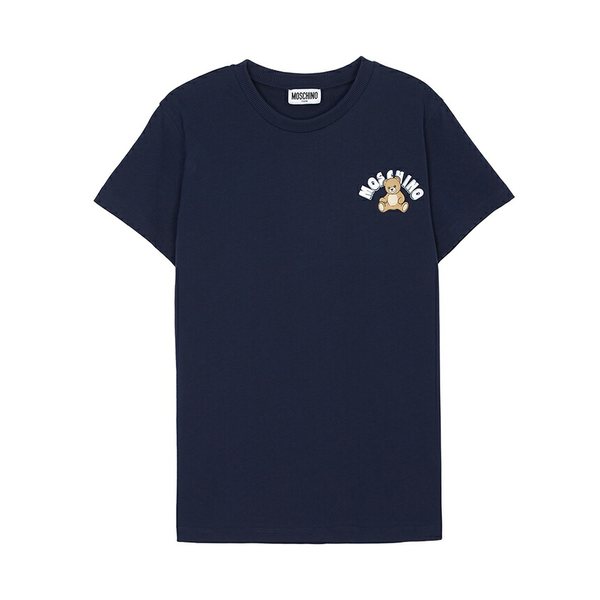【3%オフクーポン別れ別れ中】 MOSCHINO KIDS モスキーノキッズ もの言う花 半袖ティーシャツ HWM058 LAA01 40016