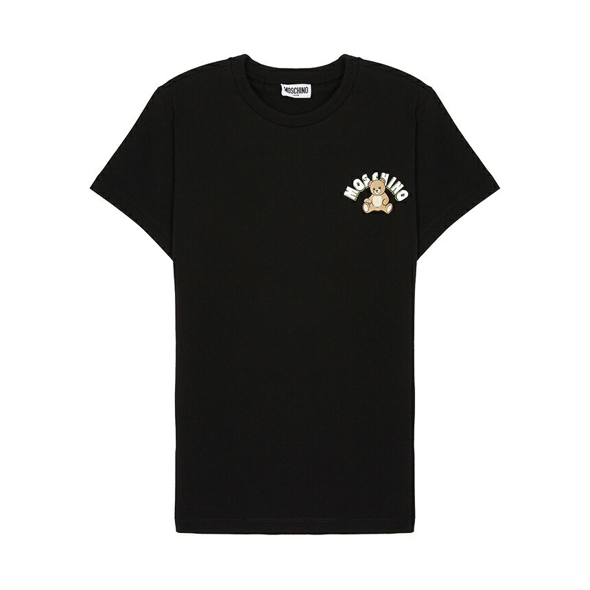 【3%オフクーポン離れ離れ中】 MOSCHINO KIDS モスキーノキッズ もの言う花 半袖プルオーバー HWM058 LAA01 60100