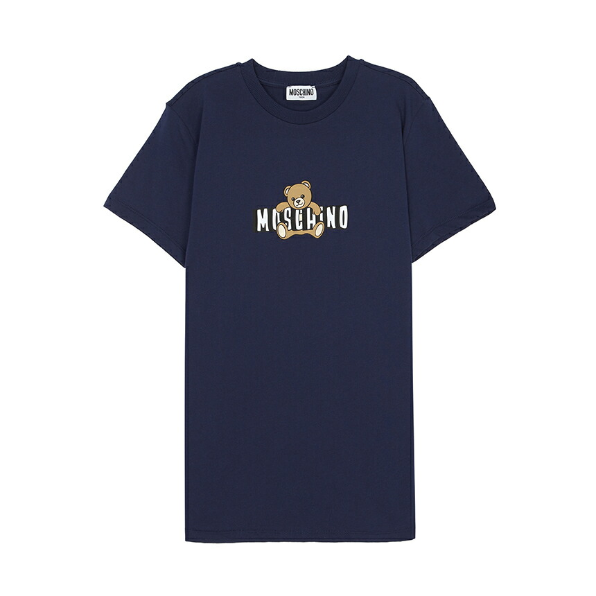 【3%オフクーポン離れ離れ中】 MOSCHINO KIDS モスキーノキッズ もの言う花 半袖プルオーバー HZM058 LAA03 40016