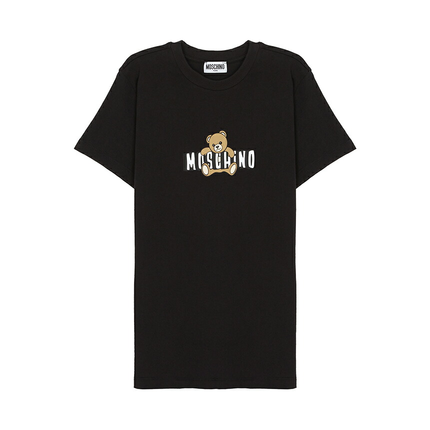 【3%オフクーポン離れ離れ中】 MOSCHINO KIDS モスキーノキッズ もの言う花 半袖プルオーバー HZM058 LAA03 60100