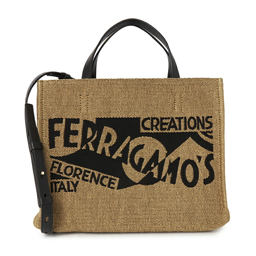 FERRAGAMO フェラガモ ガンチーニ トートバッグ L ☆関税込☆Ferragamo☆フェラガモ ガンチーニ ミニ トートバッグ