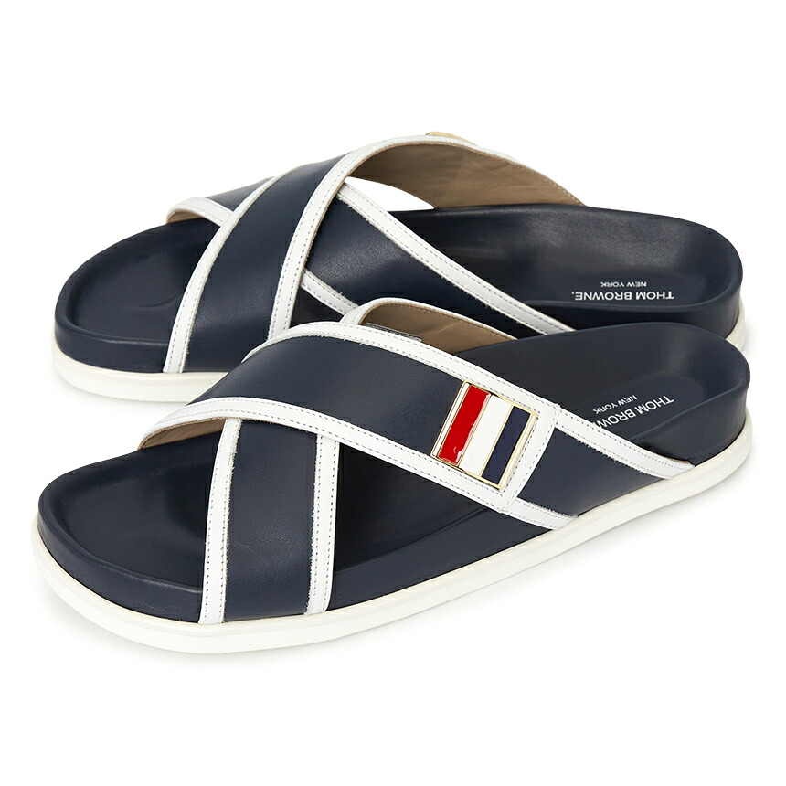 【3%オフクーポン配布中】 THOM BROWNE トムブラウン メンズ サンダル MFL079A 05584 415|LUXBOY店