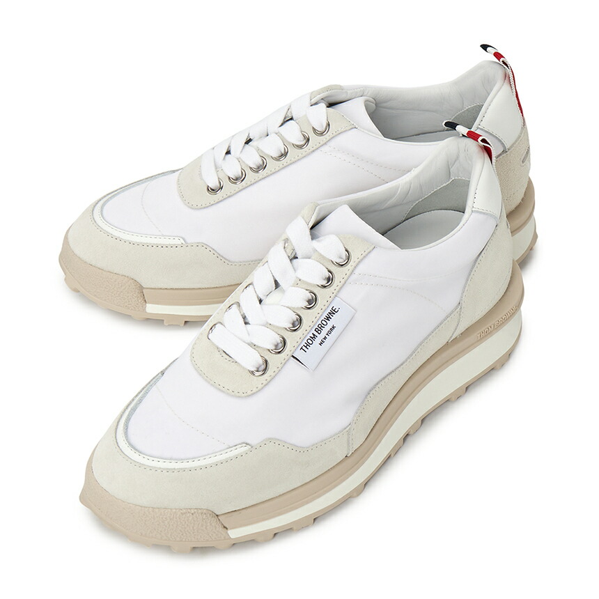 【Thom Browne】期間限定セール中！ スニーカー THOM BROWNE | Suede Panel Low Top Sneakers | Men | Lane Crawford