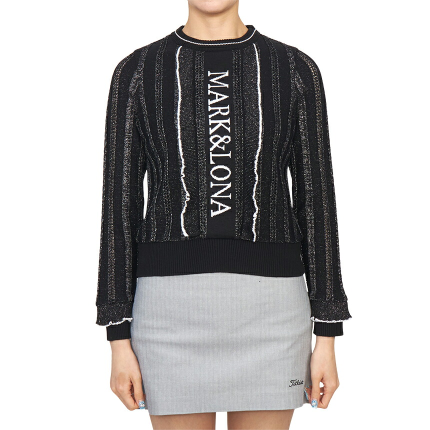 【3%オフクーポン配布中】 MARK & LONA マークアンドロナ レディース ニット MLW 4C AB06 BLACK|LUXBOY店