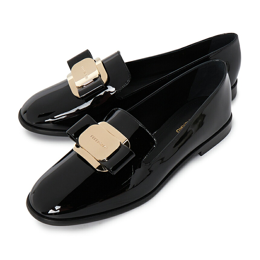 【3%オフクーポン配布中】 FERRAGAMO フェラガモ レディース ローファー ZAMIRA NERO 0768944｜LUXBOY店