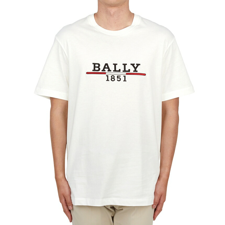 BALLY バリー  半袖カットソー Tシャツ サイズ:XS  ホワイト  レディース 　240001109257 Bally ロゴ Tシャツ | ホワイト | FARFETCH JP