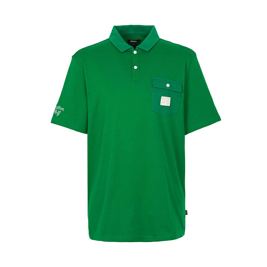 【3%オフクーポン配布中】 MALBON GOLF マルボンゴルフ メンズ 半袖Tシャツ M9166 GRN