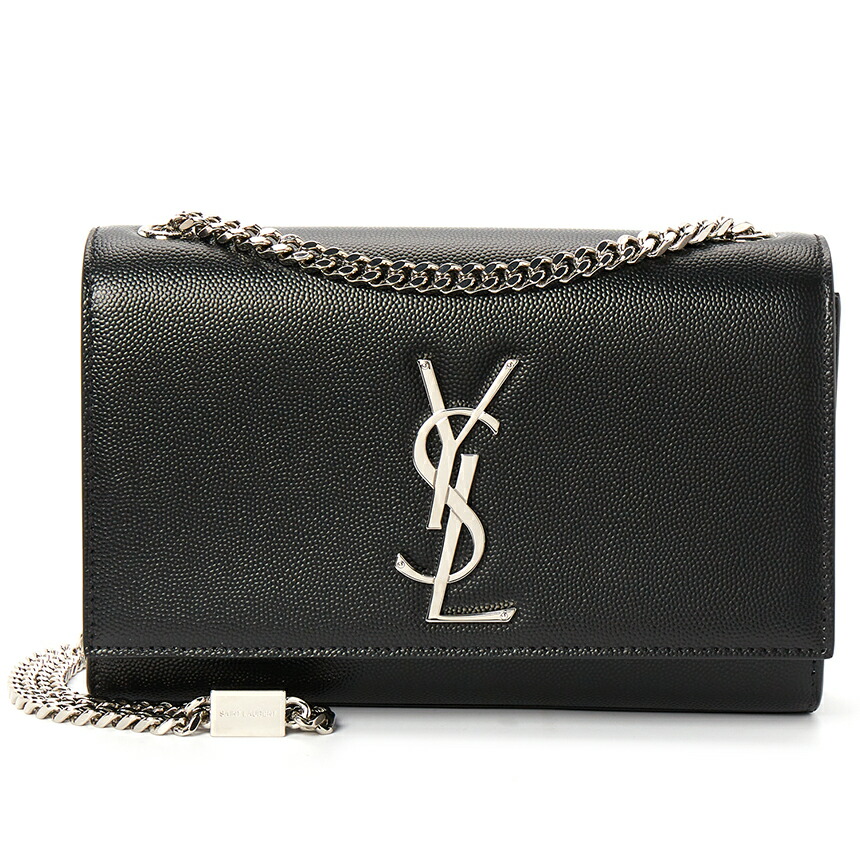 YSL 正規品 グレー チェーン付きポーチ セール中 楽天市場